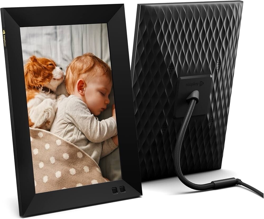 Nixplay N Smart Photo Frame 10.1 Inch WiFi HD Black Digital Frame New Free Ship